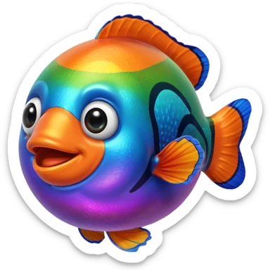 Ball of Goo of Rainbow Clownfish  sticker