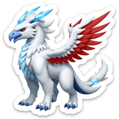 Inteleon-Amaura-Reshiram-Zekrom-Pokémon-fusion (full body) sticker