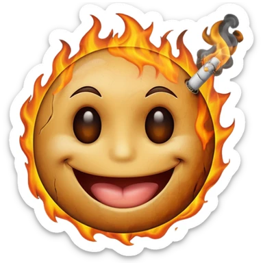 Smiley électrocution sticker