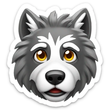 Lobo con camara fotografica sticker