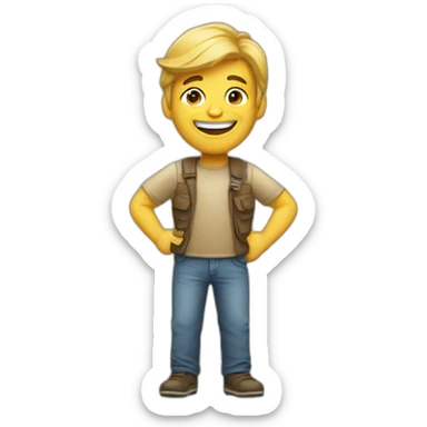 happy content designer sticker