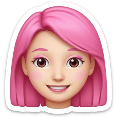 make me a discord emoji saying im just a girl make it pink sticker