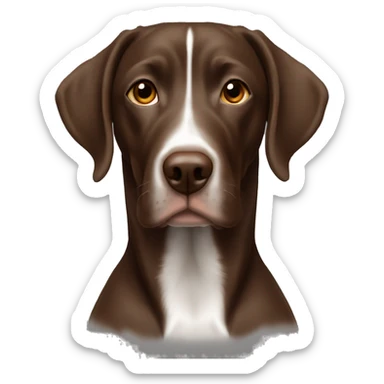 Brown gsp with ticking sticker