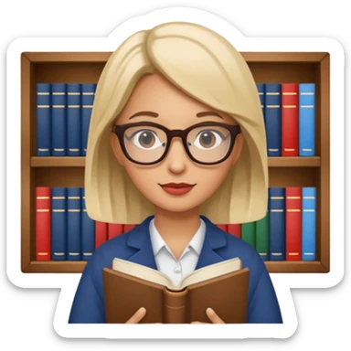 Librarian in foreign countries sticker