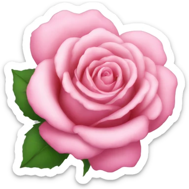 Pink rose sticker
