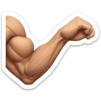 muscle imbalance in the arms sticker