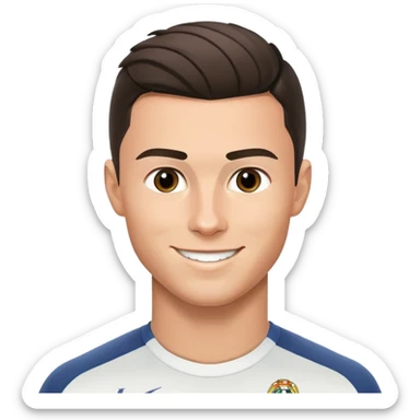 rapaz a conhecer o Cristiano Ronaldo sticker
