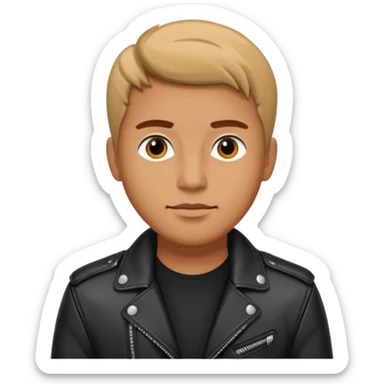 memoji face iphone: men, a solo hiker with carrying a few items, make it face only and wearing a jacket sticker