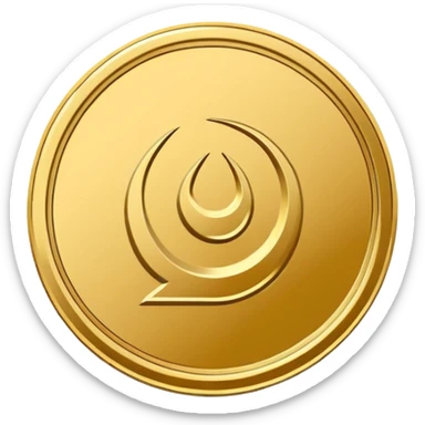 Minimal line-art icon of a coin with a small halal Arabic checkmark (حلال) symbol beside it, clean modern style, simple outlines, straight angle, no background, transparent, represents “halal income / halal money sticker