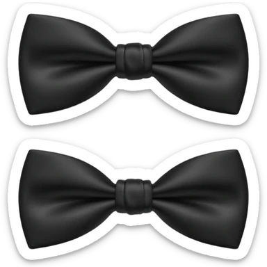 Black bow tie sticker