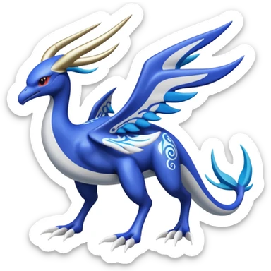 Xerneas-Kyogre-Latios-Lugia-Fakémon-hybrid-creature (full body)  sticker