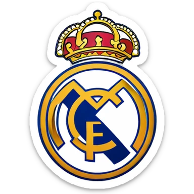 Real Madrid club logo sticker