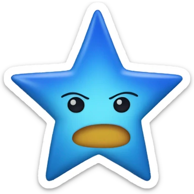 blue star sticker