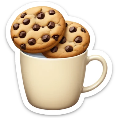 Cookies cup without face sticker