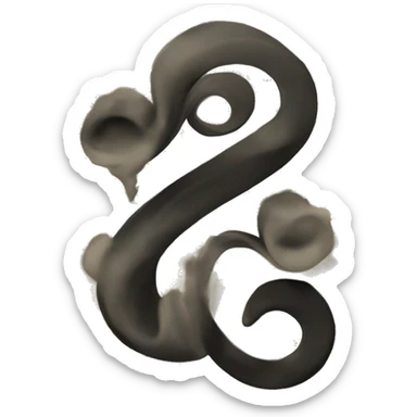 Create an emoji blending surrealism and abstract art with a dark academia vibe. Use a classic 1900s color palette and incorporate early 20th-century paint and paper textures. The emoji should evoke mystery and artistic sophistication sticker