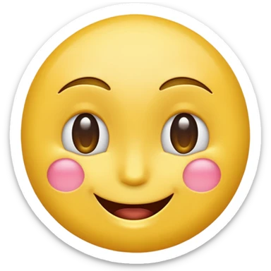 A sneaky winking emoji sticker