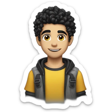 Cameron Boyce in his descendants caracter sticker