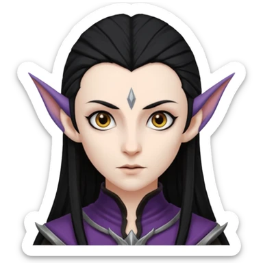 dark elf sticker
