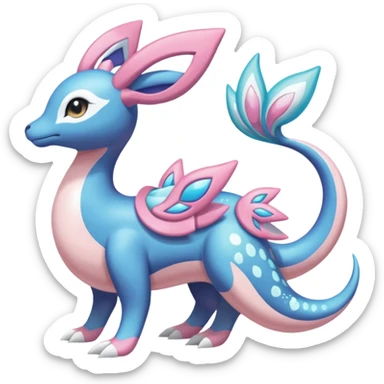 Meloetta-Lapras-Amaura-Sylveon-Dialga-Suicune-fusion sticker