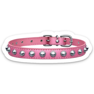 cat collar pink coloured without cat sticker