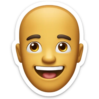 A very funny and up-to-date emoji! With a cheerful and energetic face. sticker