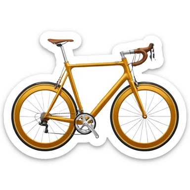 ochre colored road bike sticker