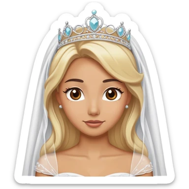 blonde model with brown eyes, Disney honeymoon  sticker