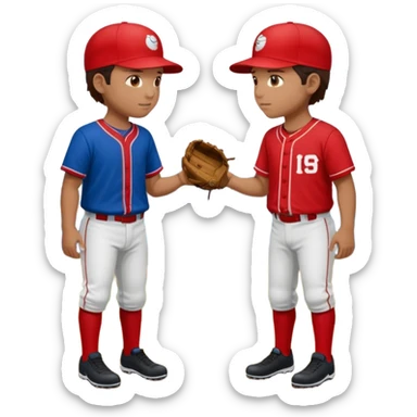 quiero dos equipos enemigos de baseball vs sticker