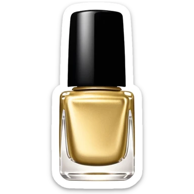 Gold nail polish swatch   sticker