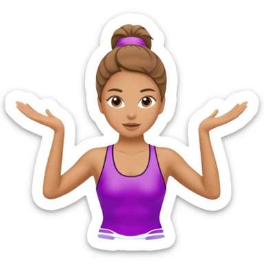 Lady doing aerobics in water sticker