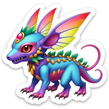 Fakémon-Pokémon-Spectrobes-Digimon-critter-fantasy-hybrid-creature  sticker