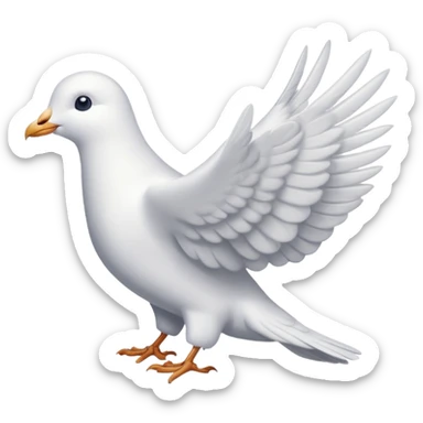 paloma blanca de la paz  sticker