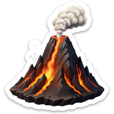 Volcanic Isle sticker
