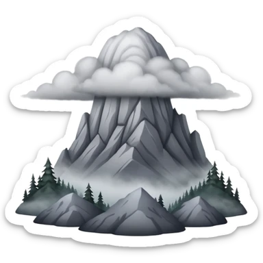 Like a  really foggy oregon mountain  sticker