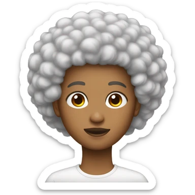 coupe cheveux afro sticker