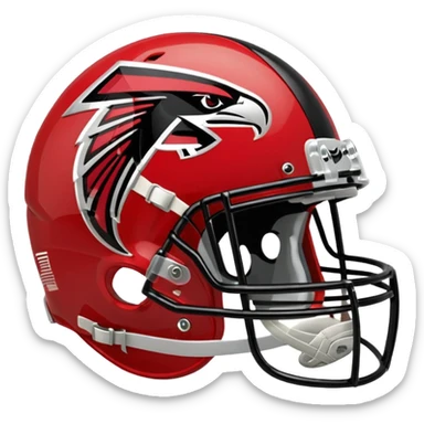 Atlanta Falcons Helmet wit logo sticker