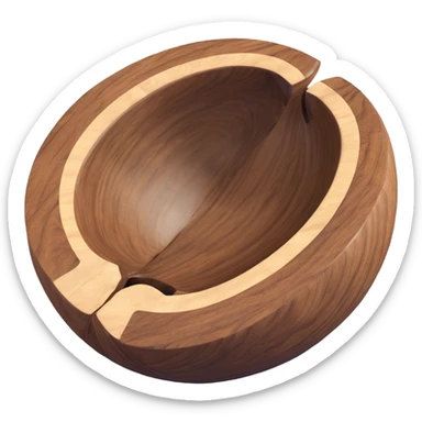 walnut half sticker