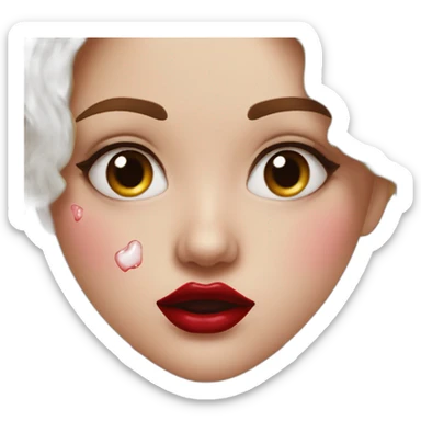 Nose bleed lover girl sticker