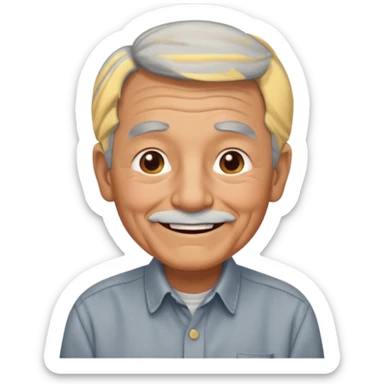 A grandpa with a hump sticker