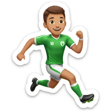 football player celebrating goal sticker