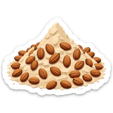 powdered  nuts sticker