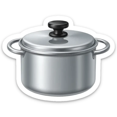 Pot Lid with a knob  sticker