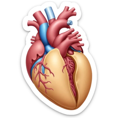 Veiny tan-colored male organ entering a moist  vagina sticker