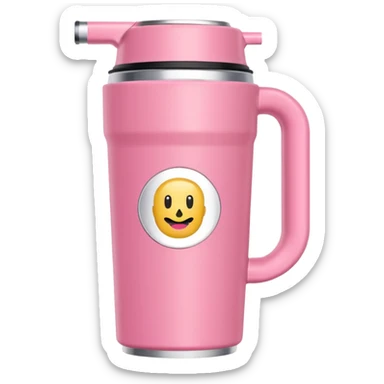  stanley quencher 2.0 con agarrado minimalista rosado sticker