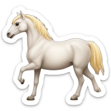 Ornithorynque sur un cheval sticker