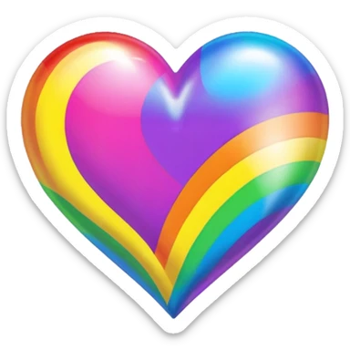 Lisa frank heart sticker