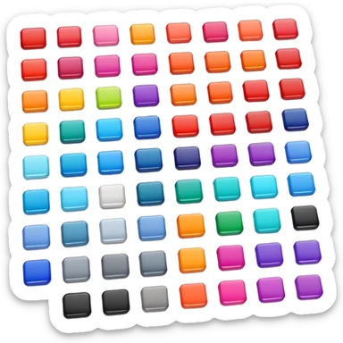 3D colour swatch sticker