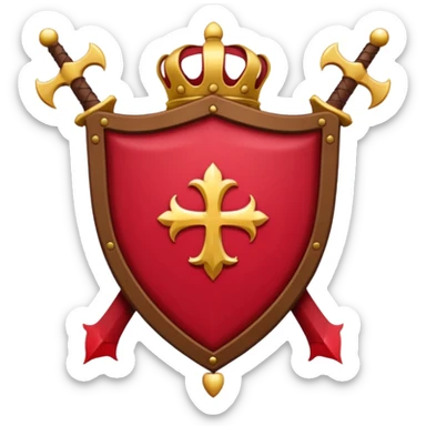 brasão sangrando medieval rosa de sangue vermelha sticker