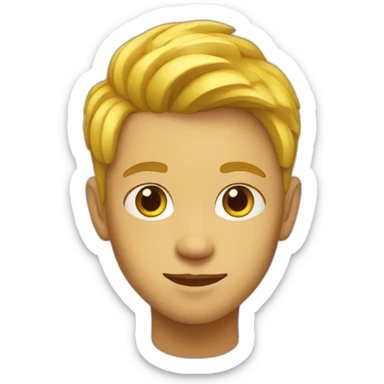 yellow 16 year old boy sticker