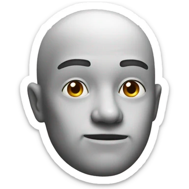 A face emoji turned to the left side eyeing sticker